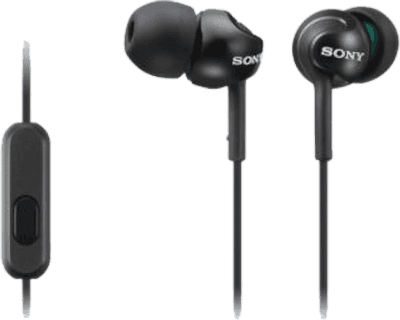 Auriculares SONY MDR-EX110APB (Intra-auriculares - Com fios - 9 mm - Preto)