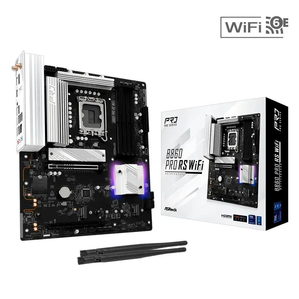 Motherboard ASROCK B860 Pro RS WiFi (LGA 1851 (Socket V1) - Intel Core Ultra - ATX - Prateado), miniatura 2