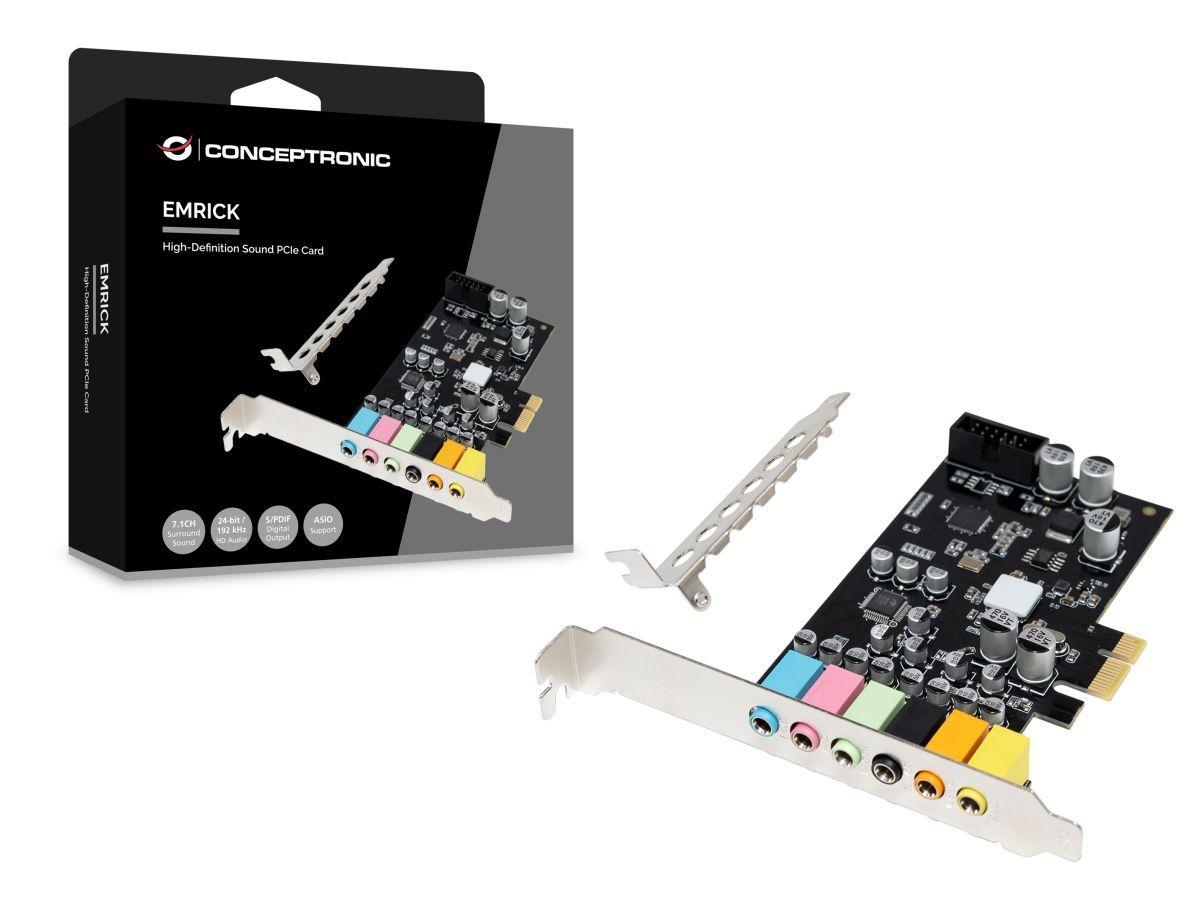 Placa de Som Interna CONCEPTRONIC EMRICK15B (PCI-E x1 - 7.1 canais - 24-bit) — miniatura 2