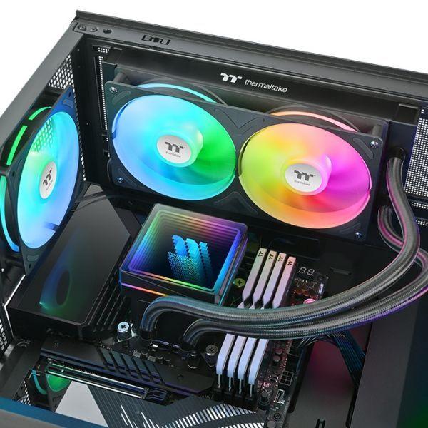 Sistema de Arrefecimento Líquido AIO para CPU THERMALTAKE TH240 V3 ARGB Sync (12 cm - 1500 RPM - Vermelho, verde e azul - Preto) — miniatura 5