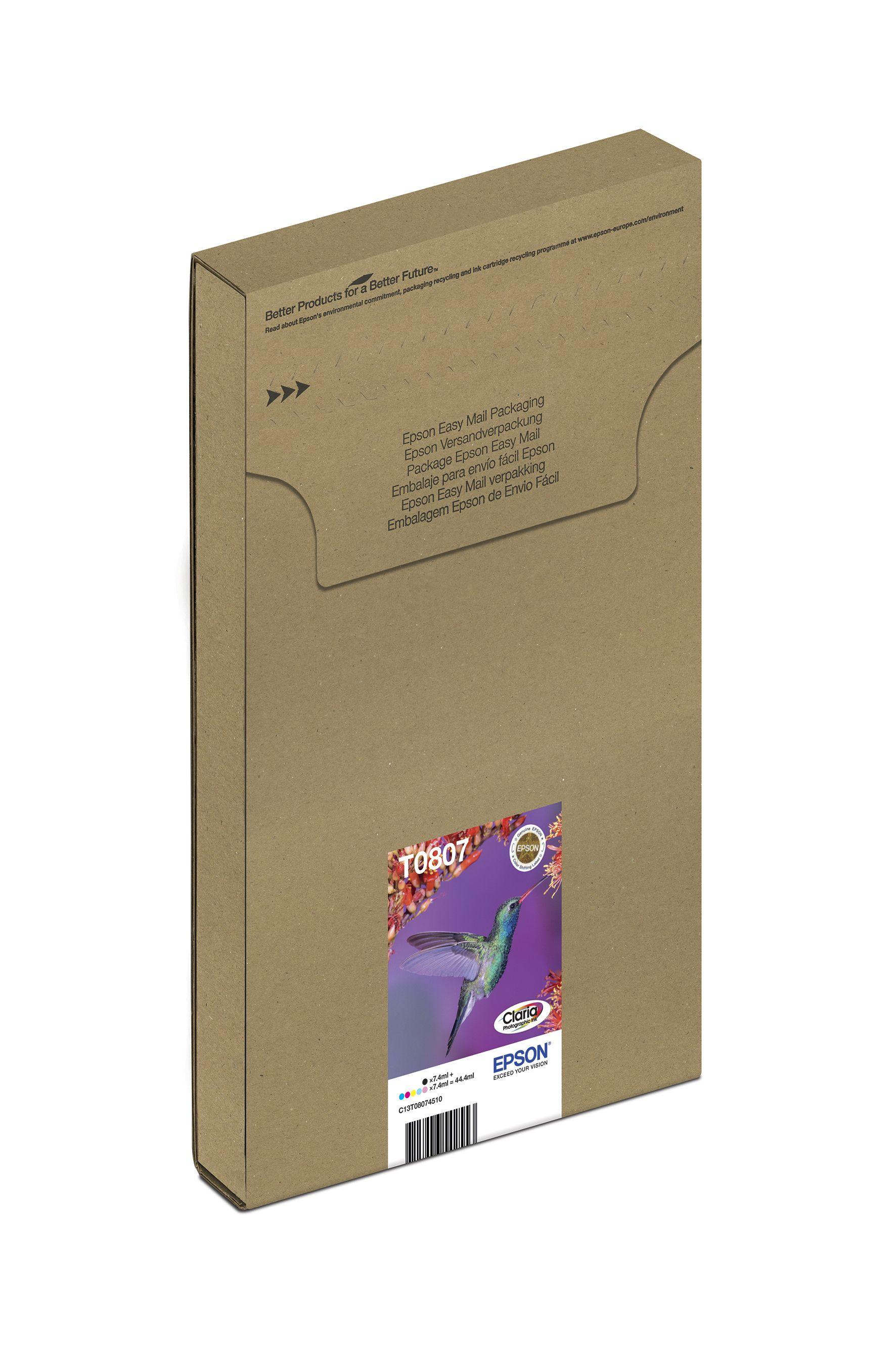 Tinteiro EPSON T0807 (Multipack de 6 - Multicor) — miniatura 4