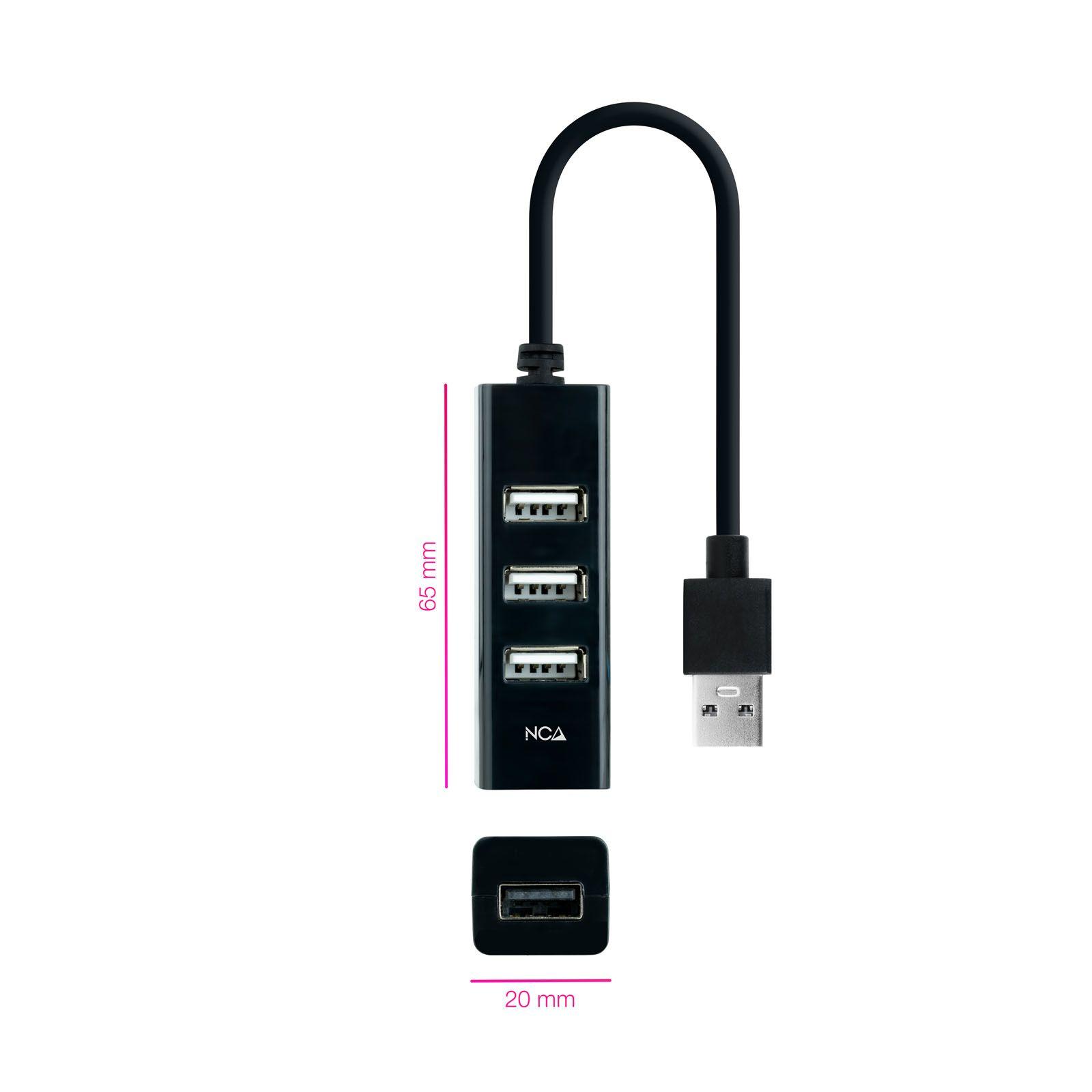 Hub USB NANOCABLE 10.16.4404 (0,15 m - Windows, Mac - Preto), miniatura 2