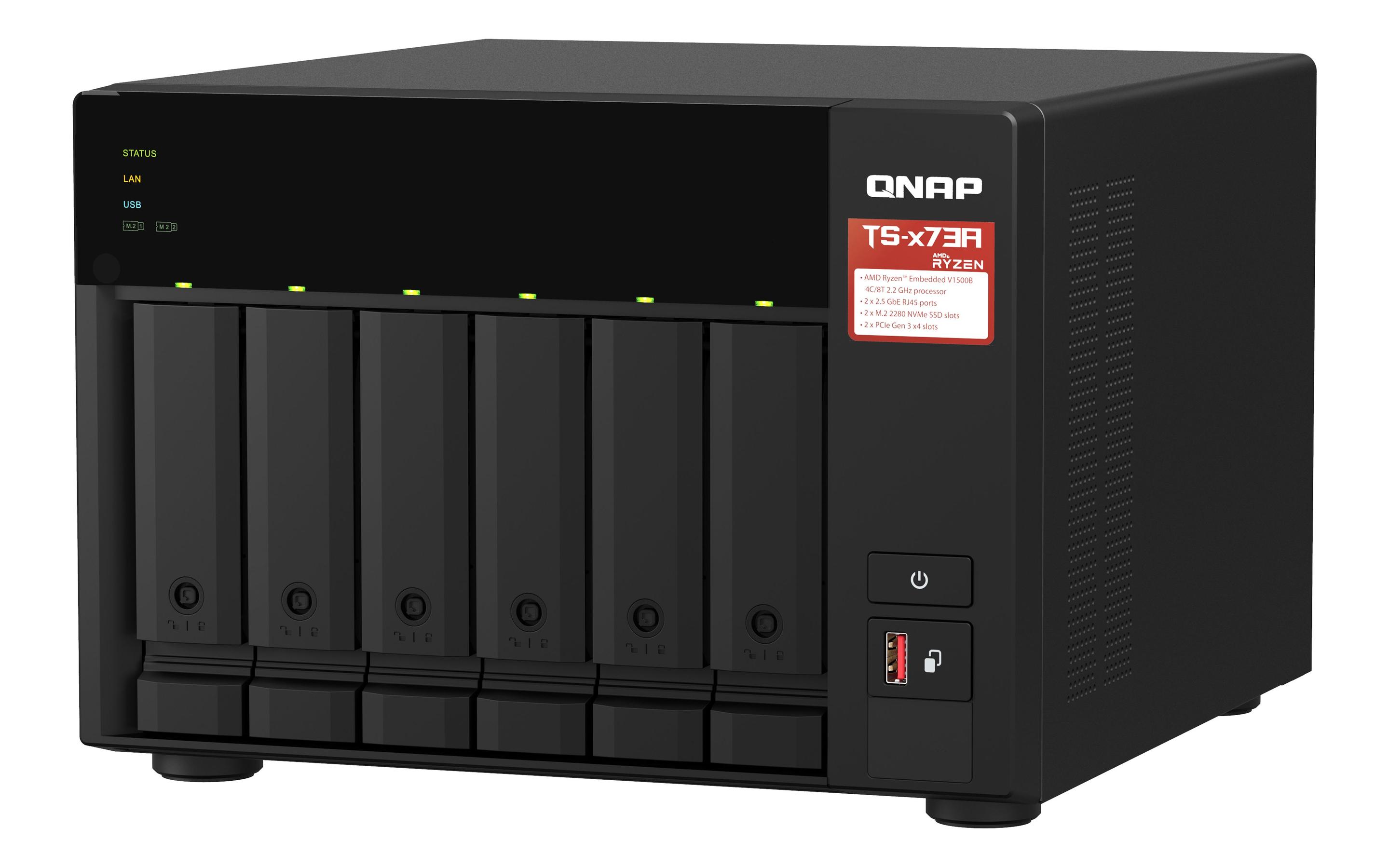 NAS QNAP TS-673A-8G (8 GB - 8 baias - Preto) — miniatura 2