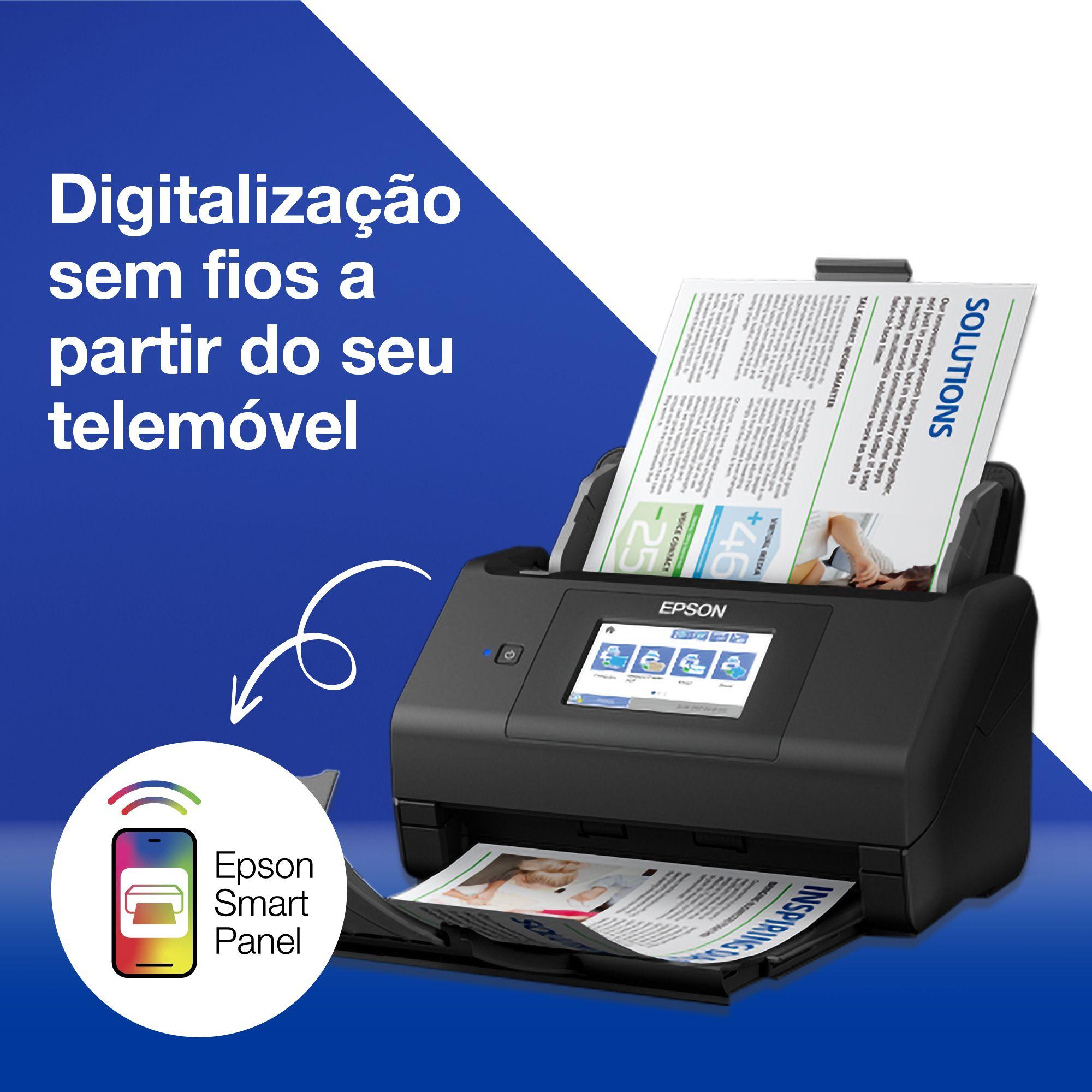 Digitalizador EPSON WorkForce ES-580W (Preto) — miniatura 3