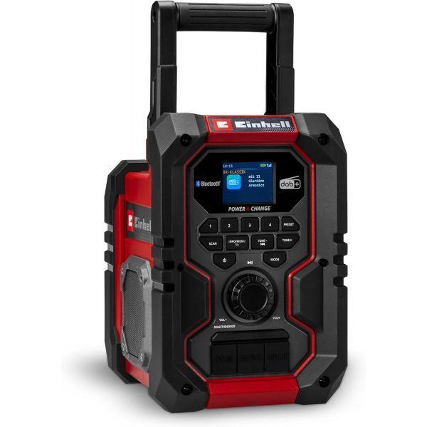 Rádio EINHELL TE-CR 18 Li DAB+/FM/BT Solo (Bluetooth - Vermelho/Preto)