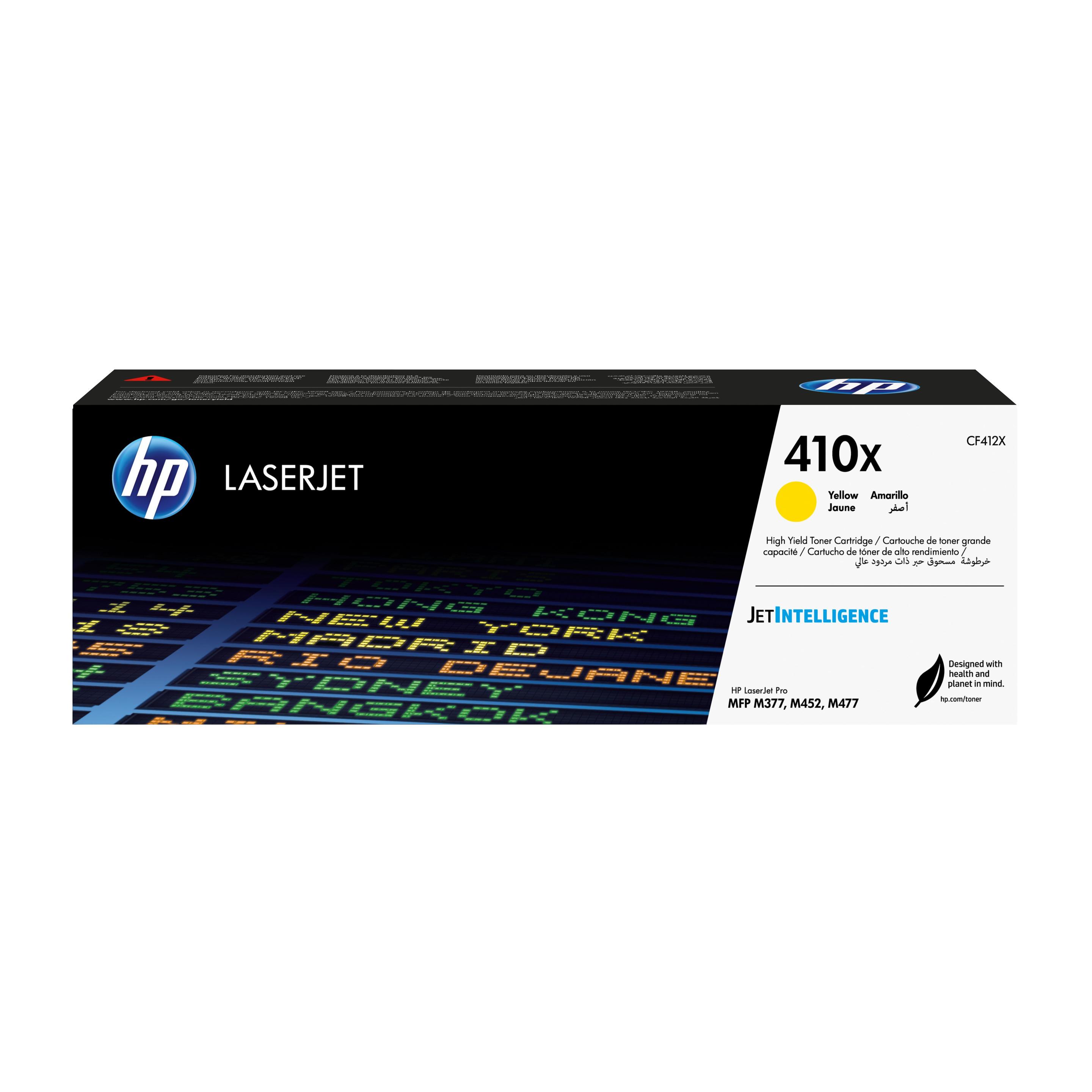 Toner HP 410X CF412X (5000 páginas - Amarelo)