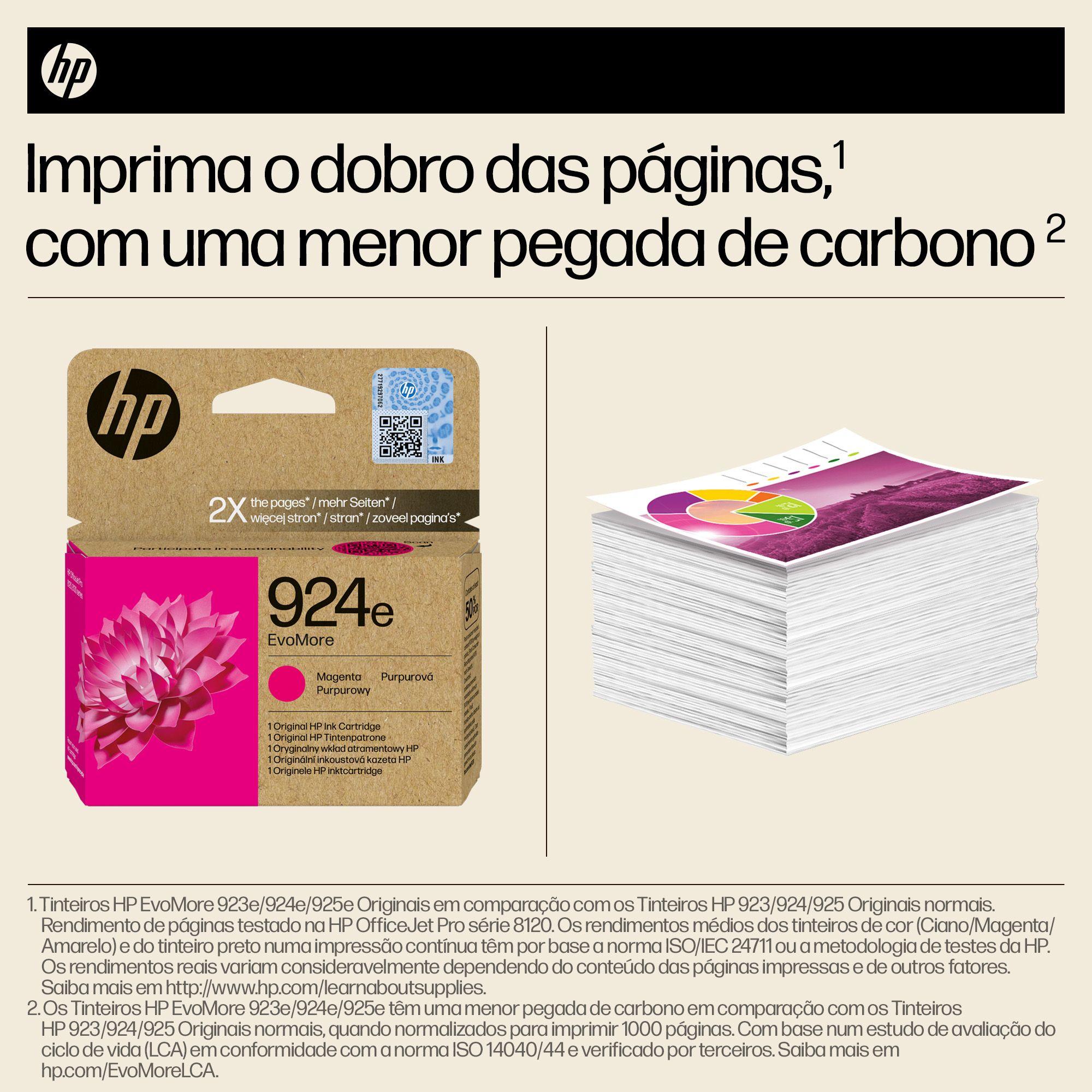 Tinteiro HP 924e EvoMore (800 páginas a cores - Magenta), miniatura 4