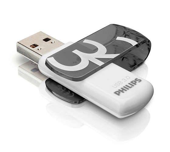 Pen USB PHILIPS FM32FD00B/00 (USB Tipo A - USB Type-A - 3.2 Gen 1 - Preto e Branco) — miniatura 2