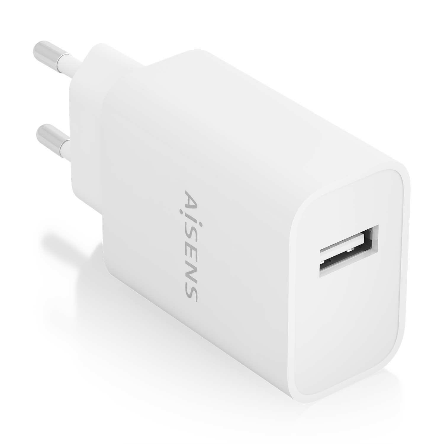Carregador de Parede USB AISENS A110-0853 (10,5 W - Branco)
