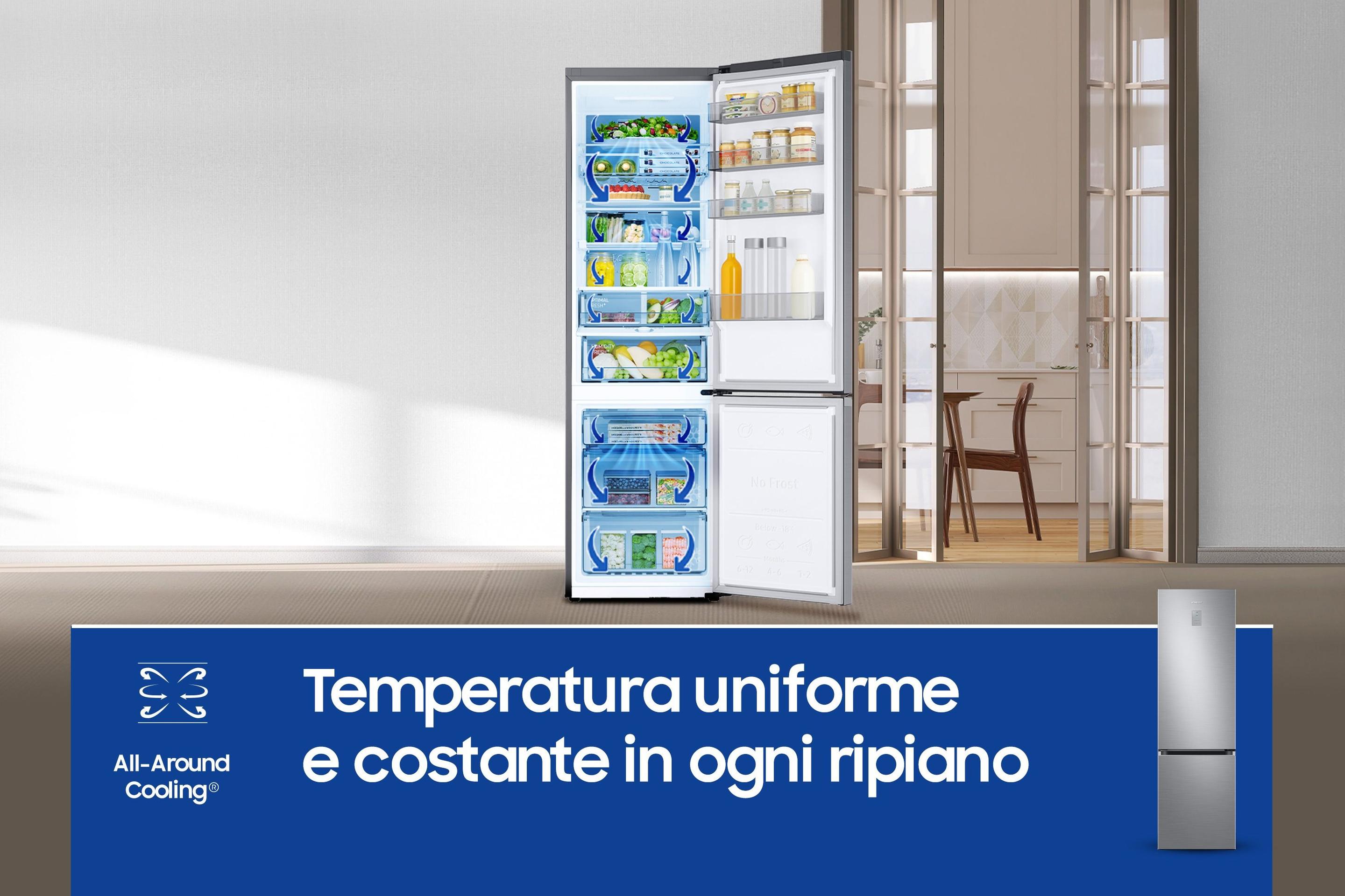 Frigorífico Combinado Independente SAMSUNG RB38C776CS9/EF (390 l - 203x59,5x65,8 cm - 60 cm - Inox) — miniatura 7