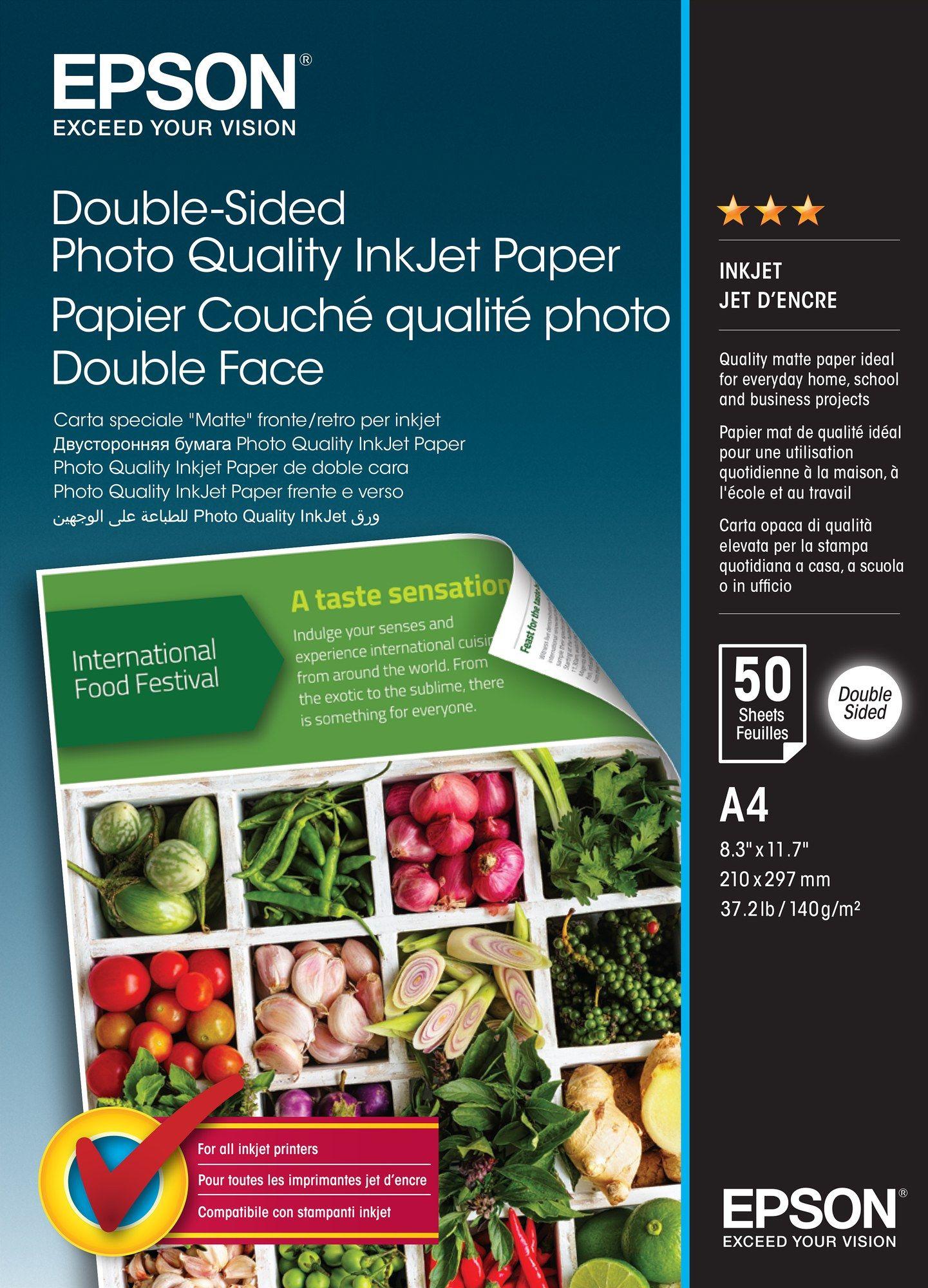 Papel Fotográfico para Impressão a Jato de Tinta EPSON C13S400059 (Branco)