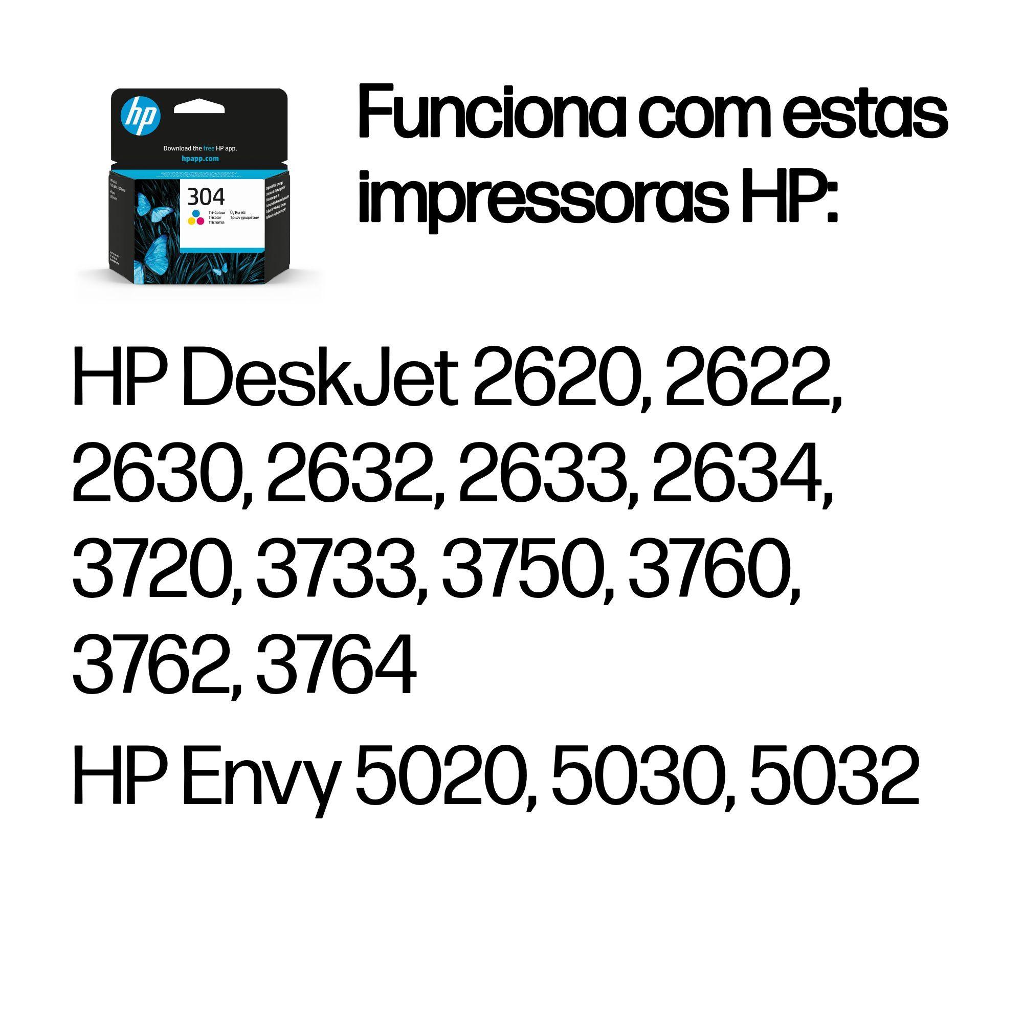Tinteiro HP 304 N9K05AE (100 páginas - Ciano, Magenta e Amarelo) — miniatura 2