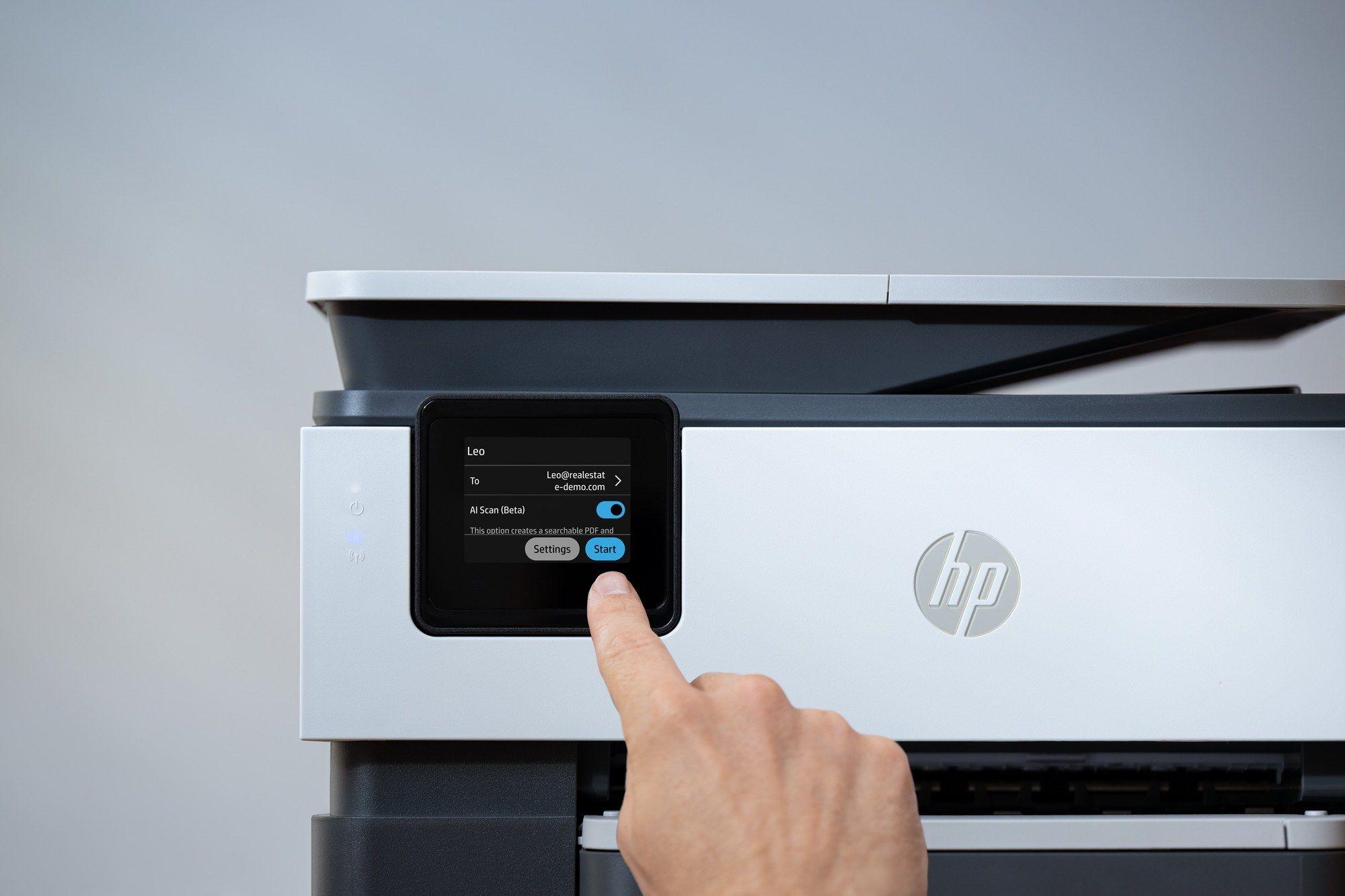 Impressora Multifunções HP OfficeJet Pro 8122 (A4 - Impressão a cores - 225 folhas - Cinzento) — miniatura 6