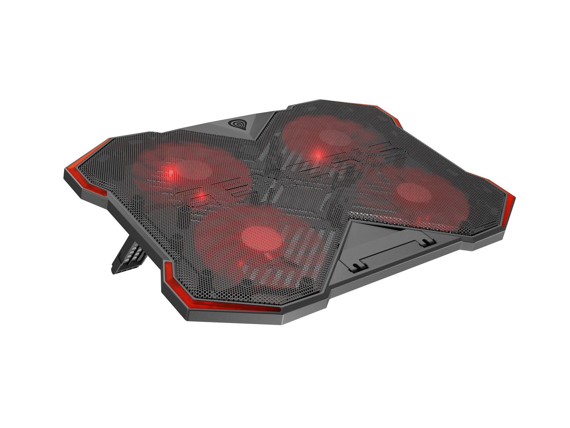 Base de Refrigeração GENESIS Oxid 260 (17,3" - 43,9 cm - 1010 RPM - Preto e Vermelho) — miniatura 3