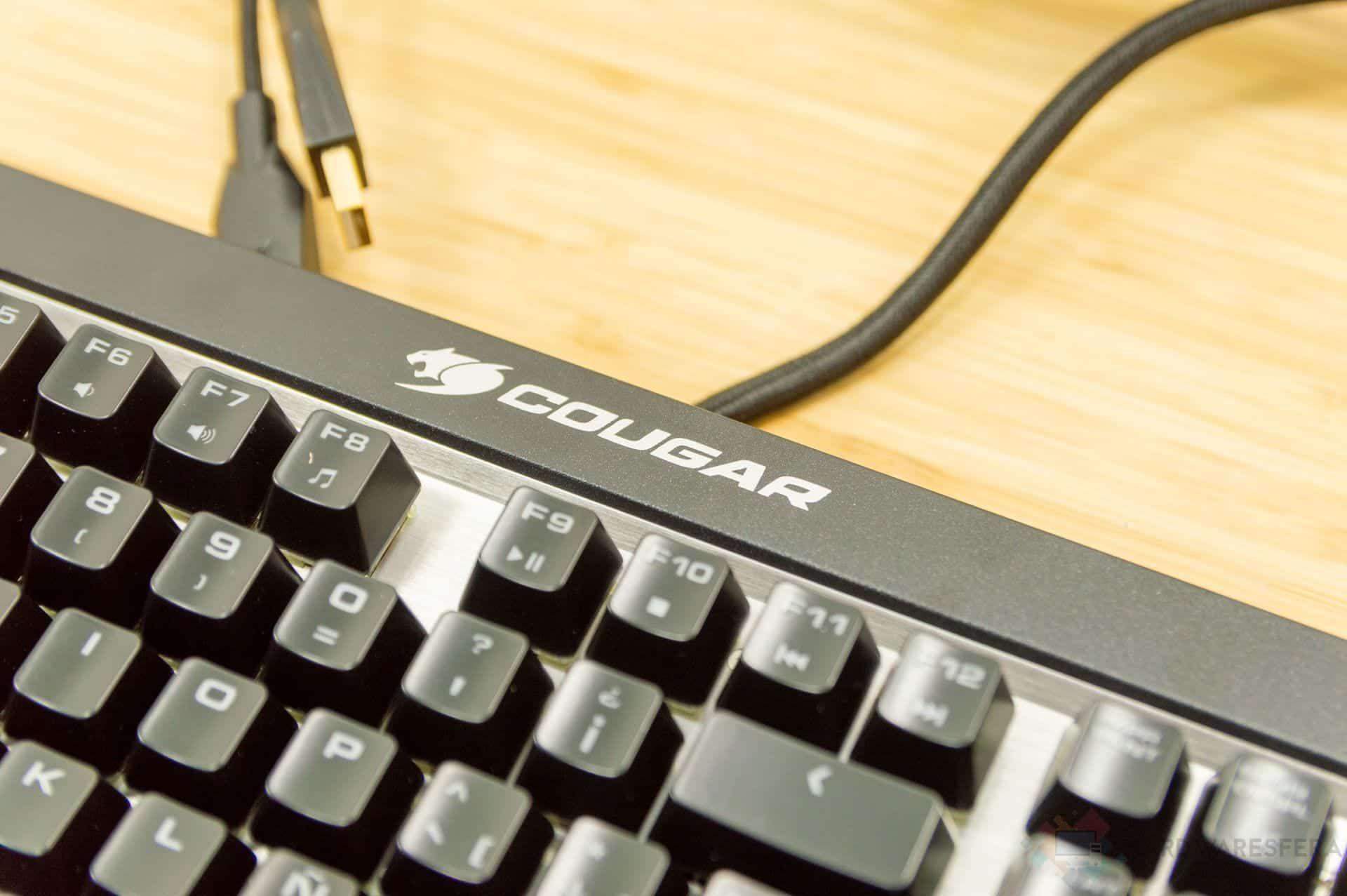 Teclado COUGAR Attack X3 RGB (Inglês - Cherry MX Red - Tamanho completo - Preto e Alumínio) — miniatura 2