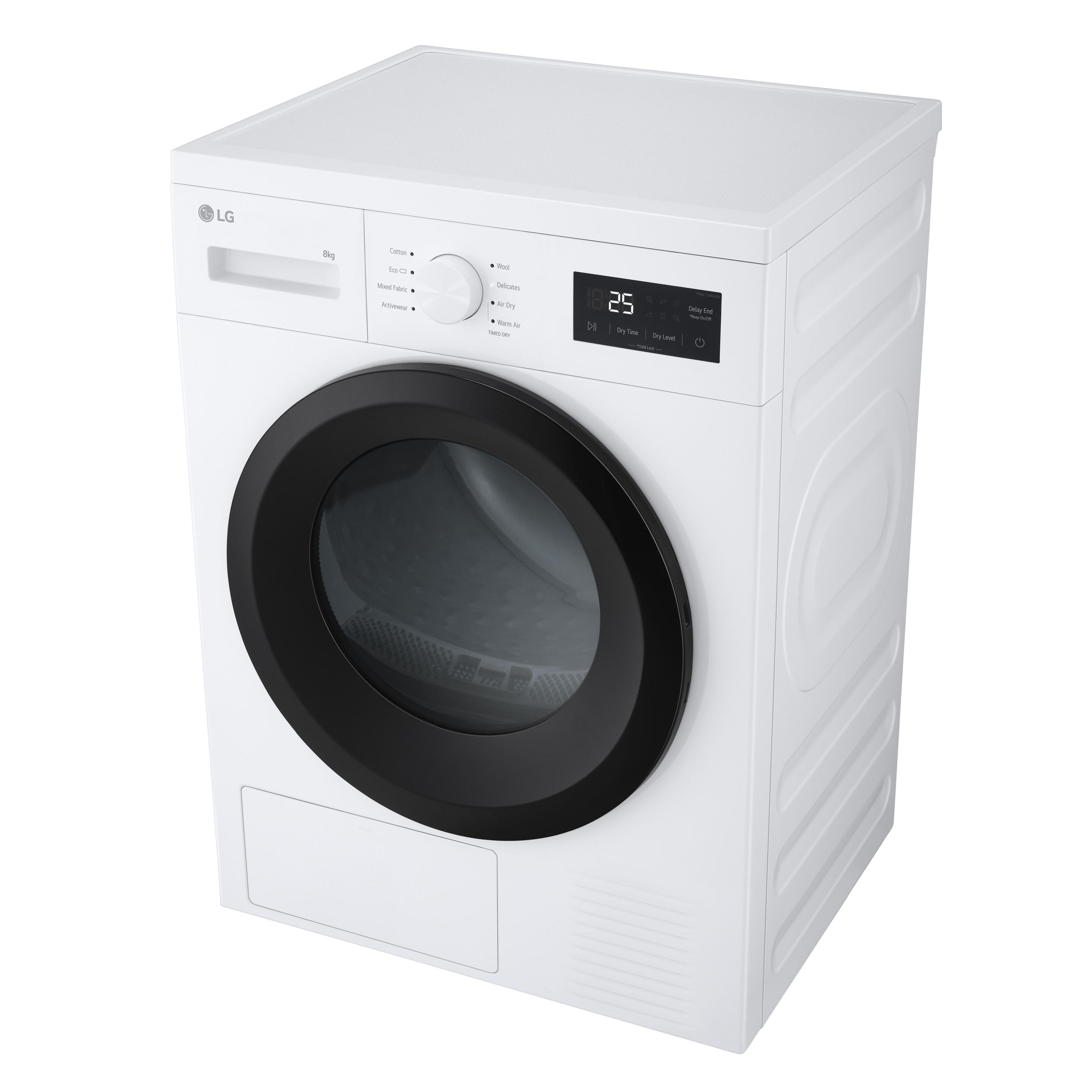 Máquina de Secar Roupa Independente LG RHA1008NWK (8 kg - Bomba de calor - 1,19 kWh - Branco), miniatura 6