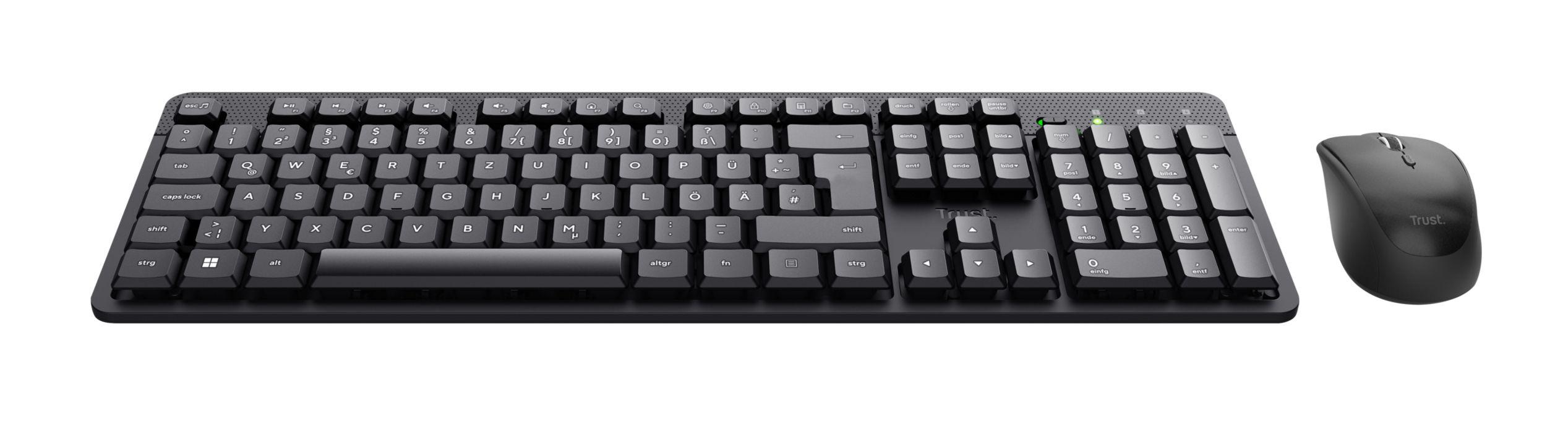 Conjunto de Teclado e Rato TRUST TKM-360 (Espanhol - Interruptor de membrana - Tamanho completo - Preto) — miniatura 2