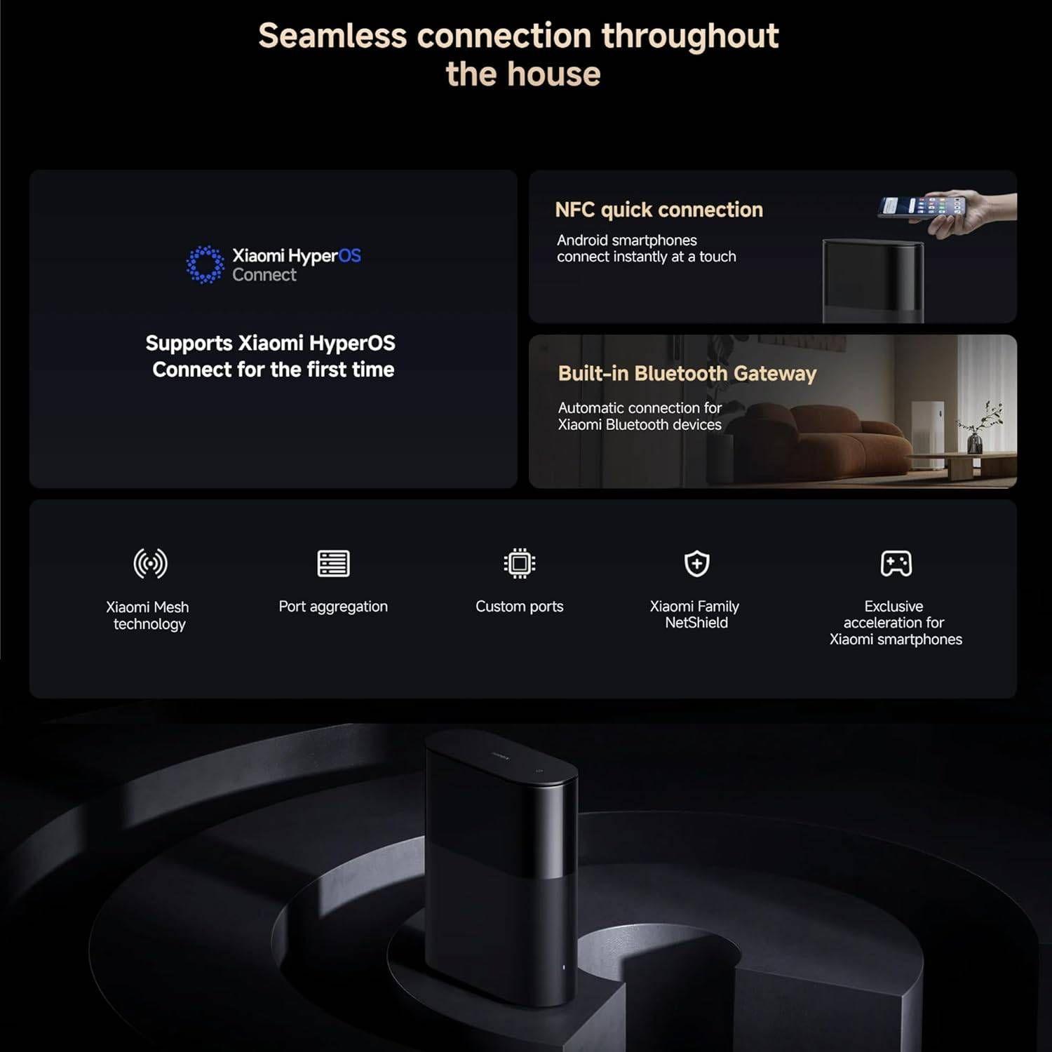 Sistema Mesh XIAOMI BE3600 Pro (Wi-Fi 7 - 2882 Mbit/s - Dual-band - Cinzento) — miniatura 4