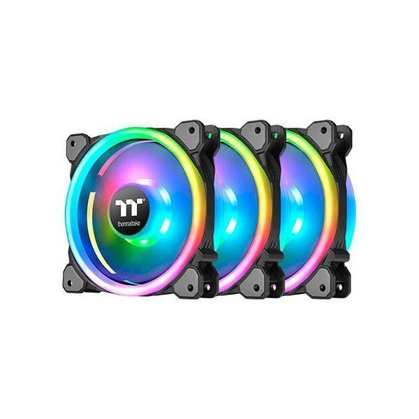 Kit de Ventoinhas para Caixa PC THERMALTAKE Riing Trio 14 RGB (Preto e Cinzento), miniatura 2