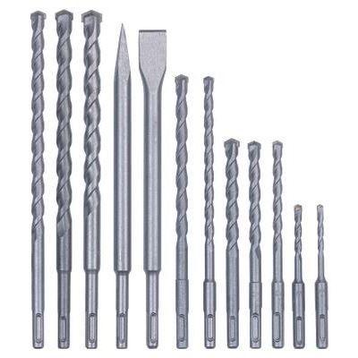 Conjunto de Brocas e Cinzéis EINHELL 49240295 (SDS-Plus - 12 Peças - Cinzento)