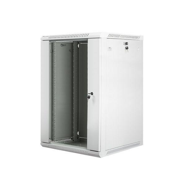 Armário Rack de Parede LANBERG WF01-6618-10S (18U - 19" - 600 x 600 mm - Porta de Vidro - Cinzento), miniatura 4