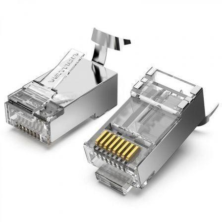 Conetor RJ45 VENTION IDER0-10 (Prateado e Transparente)