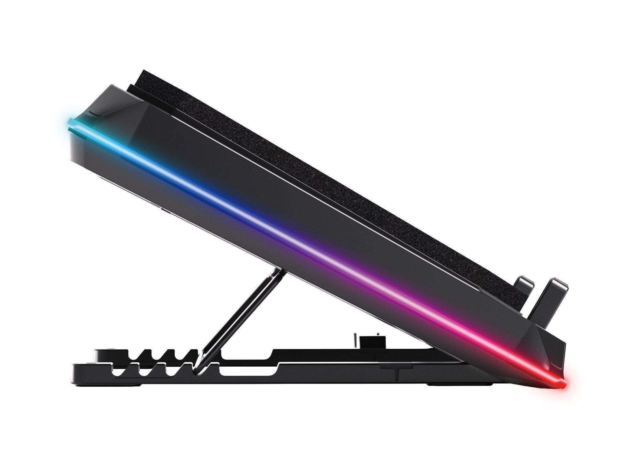Base de Refrigeração para Portátil CONCEPTRONIC THYIA03B Turbo (19" - Ventoinha 14 cm - RGB - Preto), miniatura 4
