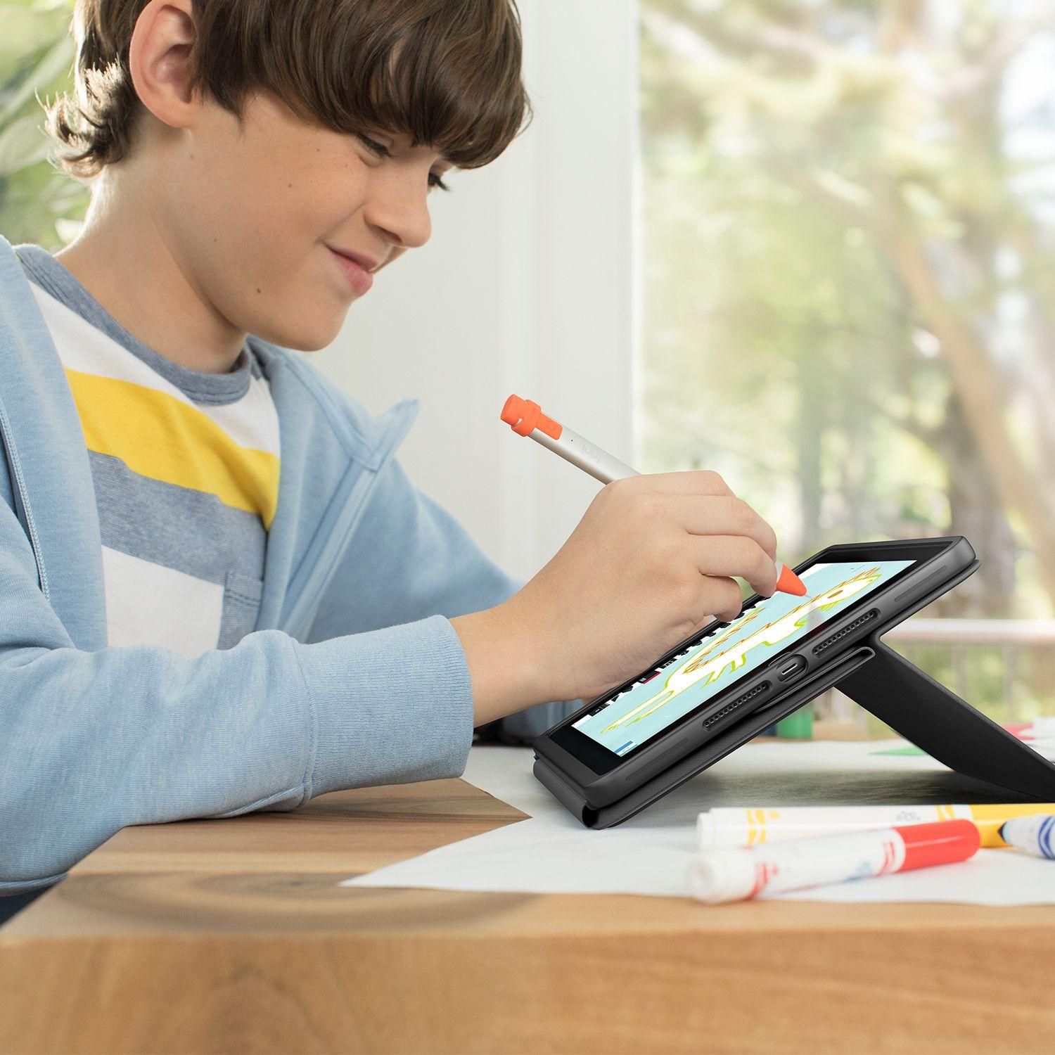 Teclado LOGITECH Rugged Folio (Francês - Smart Connector - Acoplamento - Grafite) — miniatura 13