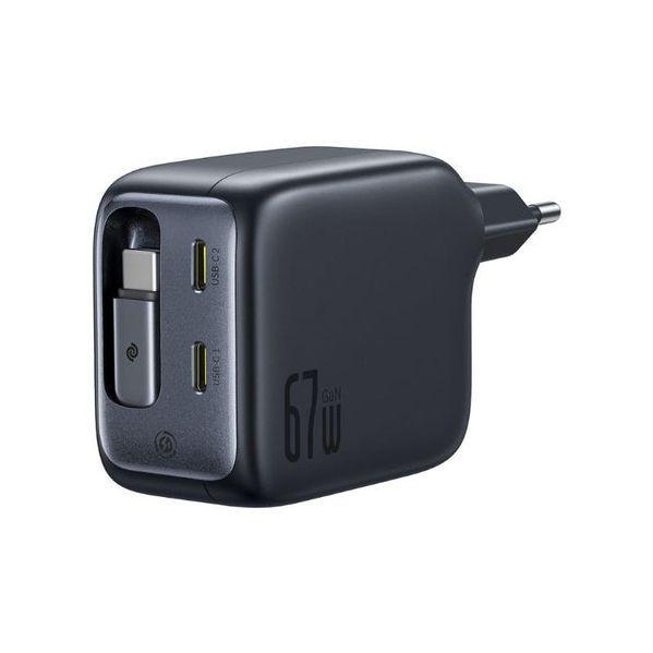 Carregador de Parede BASEUS EnerCore CJ11 (67 W - GaN6 - Preto) — miniatura 2