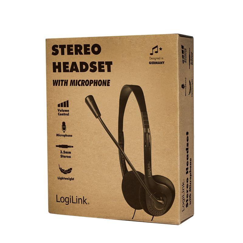 Headset LOGILINK HS0052 (Binaural - Com fios - Circum-aural - Preto), miniatura 9