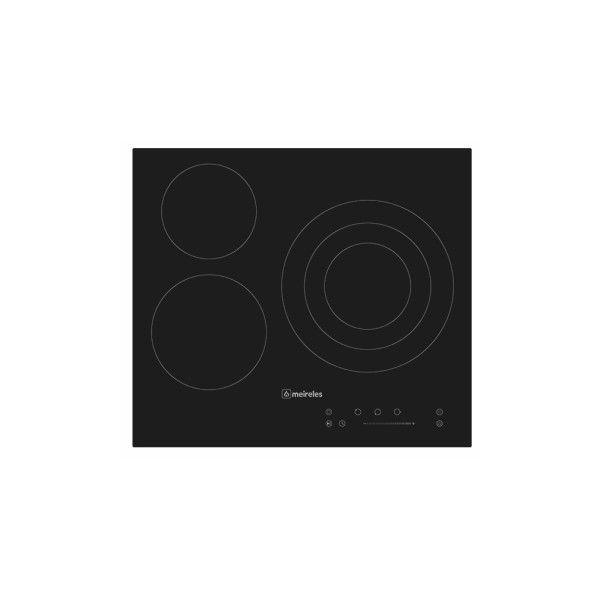Placa Vitrocerâmica de Encastre MEIRELES MV1613 (Vitrocerâmica - Encastre - 60 cm - Preto), miniatura 2