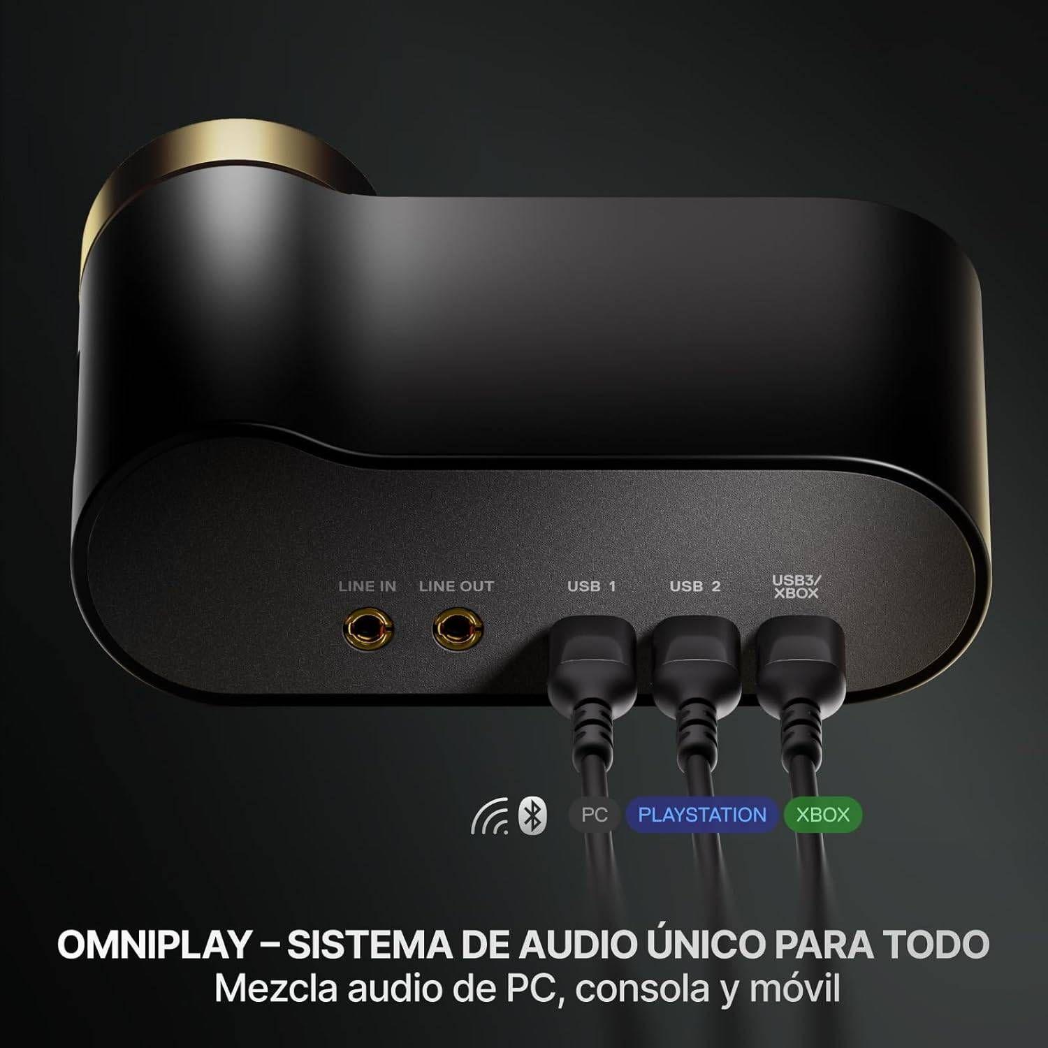 Headset Gaming STEELSERIES Arctis Nova Elite Sage Gold (Binaural - 4 cm - USB-C - Verde), miniatura 6