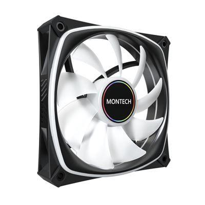Conjunto de Ventoinhas para Caixa de PC MONTECH AX120 PRO 3 em 1 (ARGB multicolor - Preto) — miniatura 2