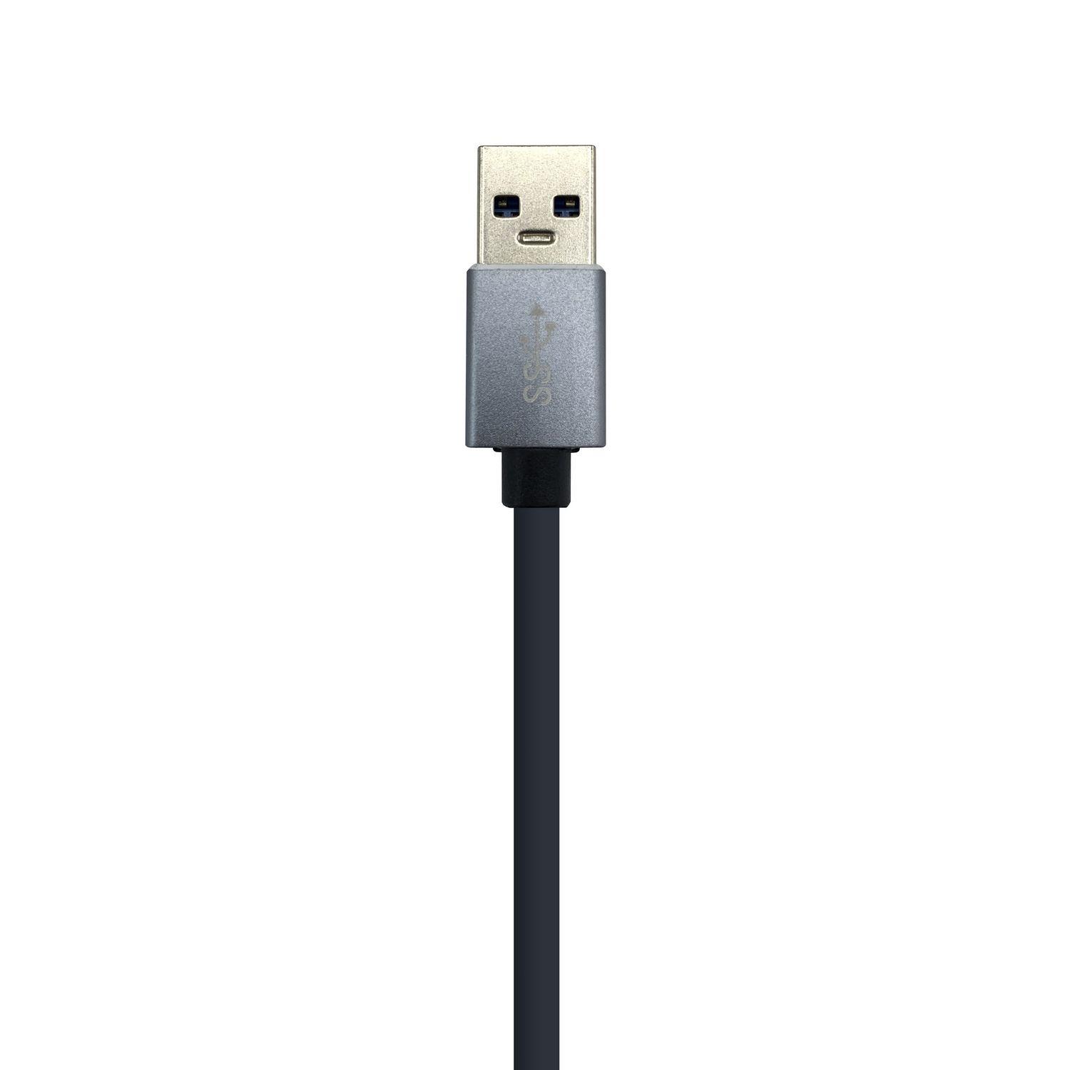 Hub USB AISENS A106-0401 (0,15 m - USB 3.2 Gen 1 Tipo A - RJ-45, USB 3.2 Gen 1 Tipo A - Cinzento), miniatura 4