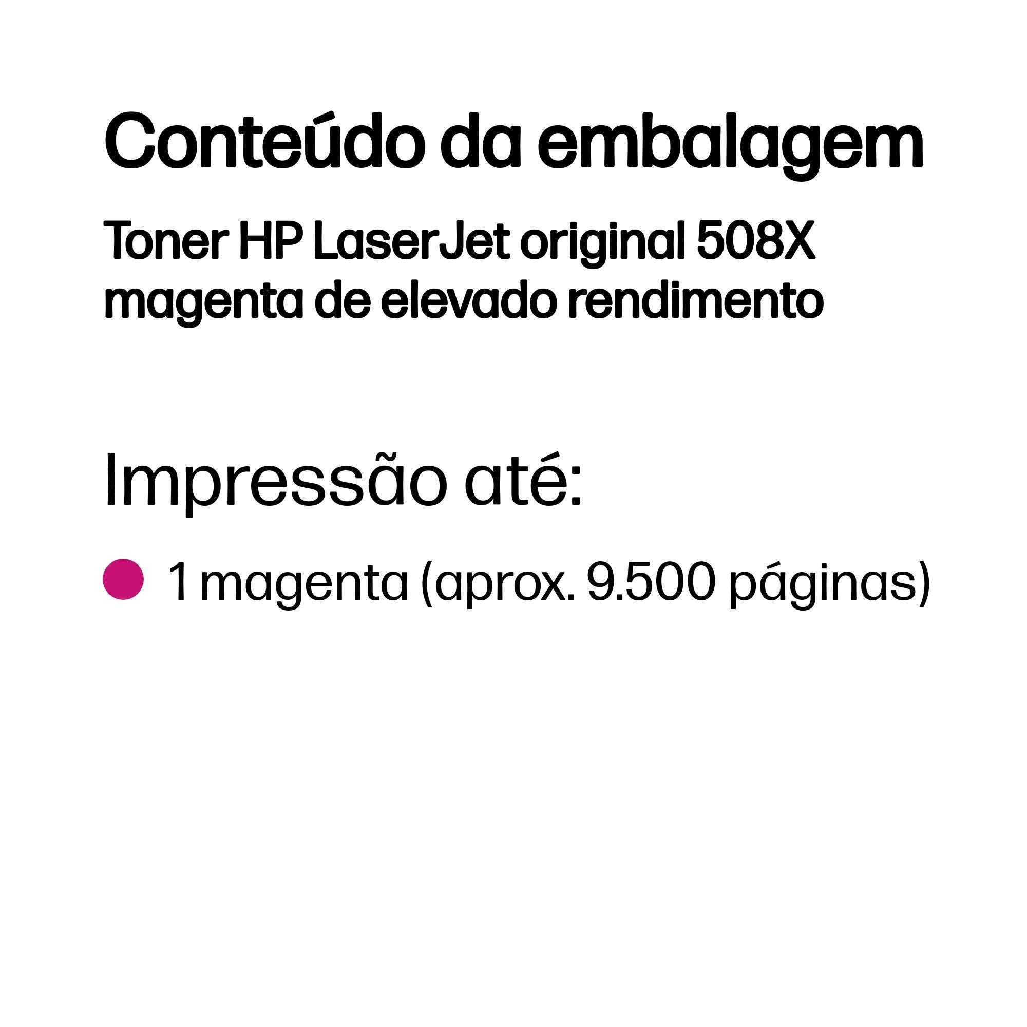Toner HP 508X CF363X (9500 páginas - Magenta), miniatura 3