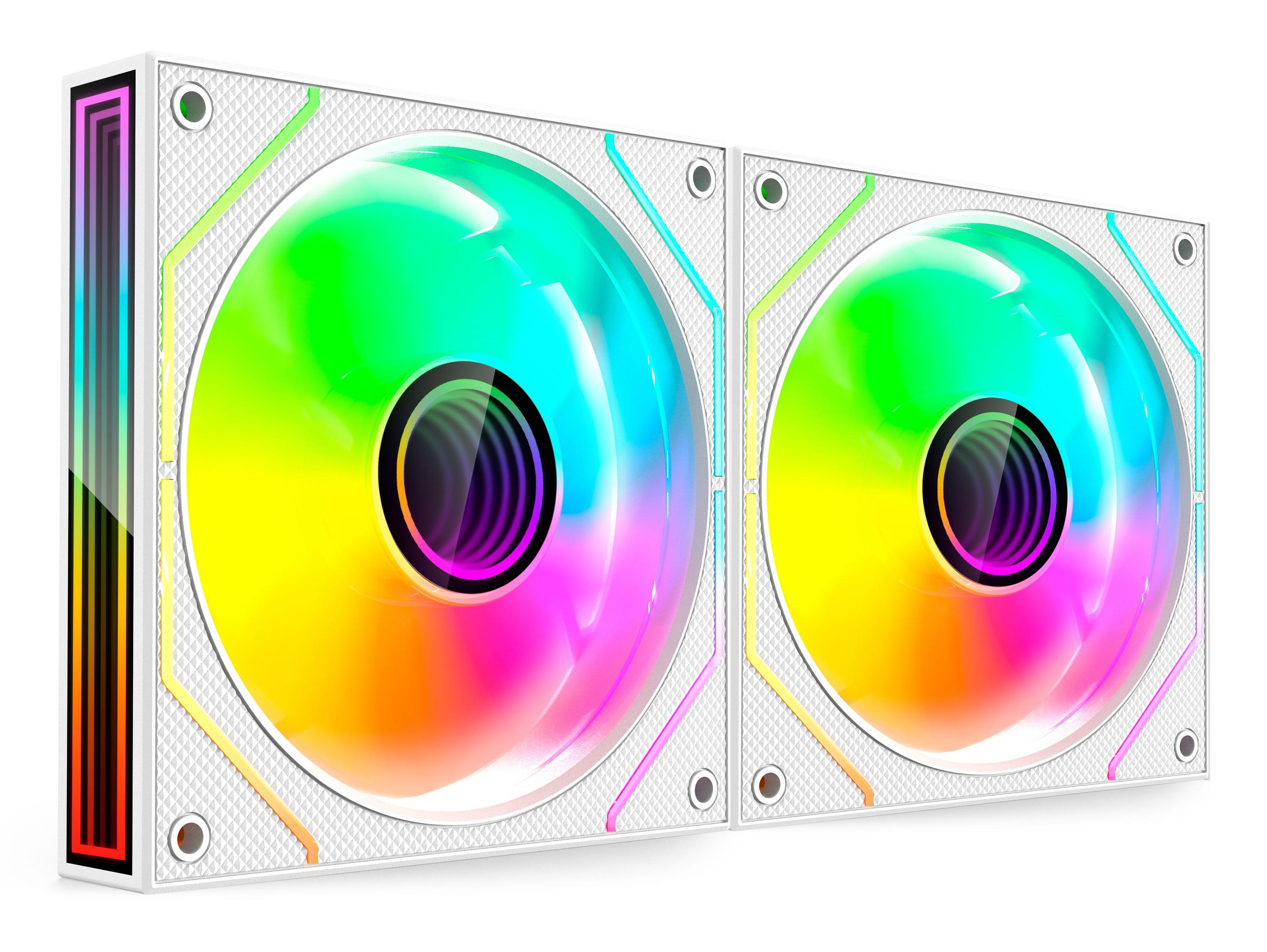 Kit de 2 Ventoinhas para Caixa de PC MARS GAMING MF-3DPROX2 (Branco) — miniatura 2