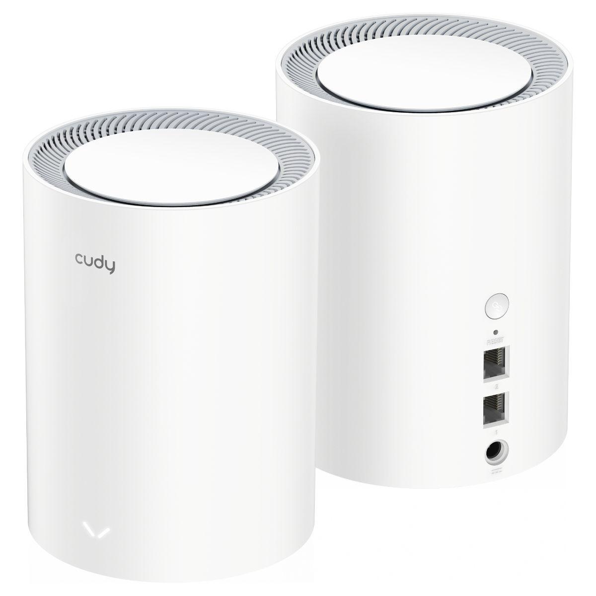 Sistema Mesh CUDY M3000(2-PACK) V2.0 (Wi-Fi 6 - 2402 Mbit/s - Dual-band - Branco), miniatura 2