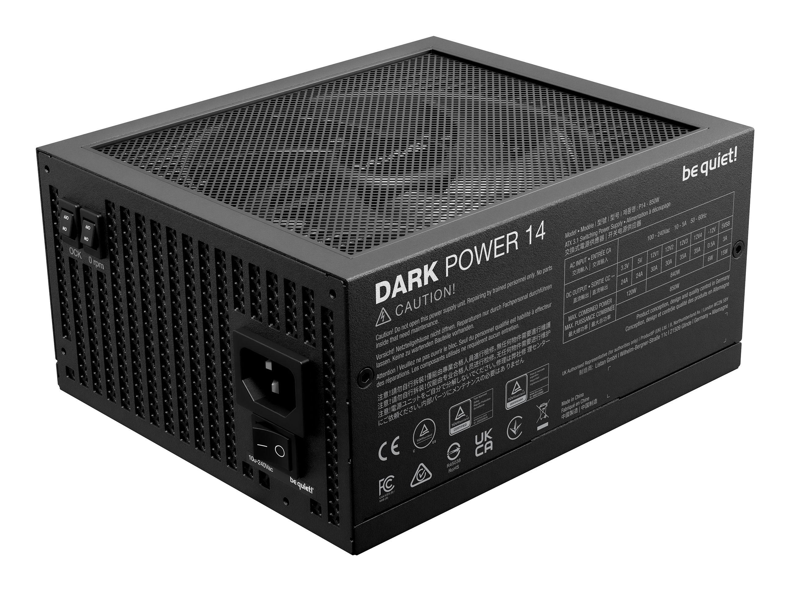 Fonte de Alimentação BE QUIET! Dark Power 14 850W (ATX - 850 W - 80 PLUS Titanium - Preto), miniatura 3