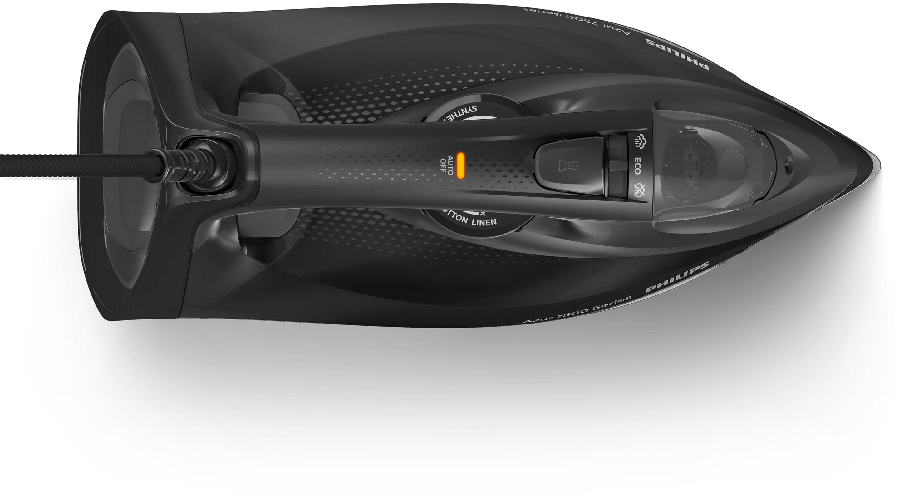 Ferro de Engomar PHILIPS DST7511/80 (3200 W - 0,3 l - Base de ferro SteamGlide Elite - Preto) — miniatura 2