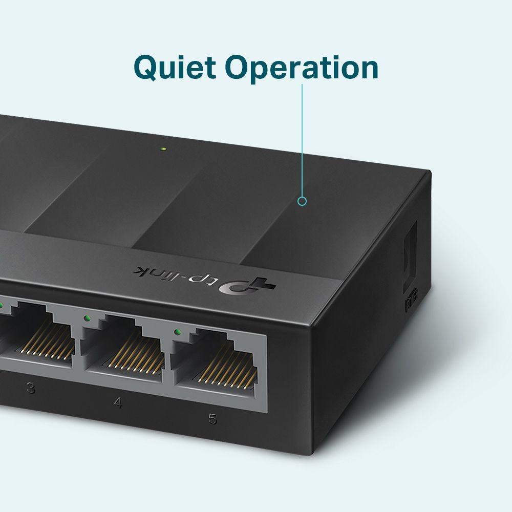 Switch TP-LINK LS1005G (5 Portas - 1,5 MB - 10 Gbit/s - Preto) — miniatura 4