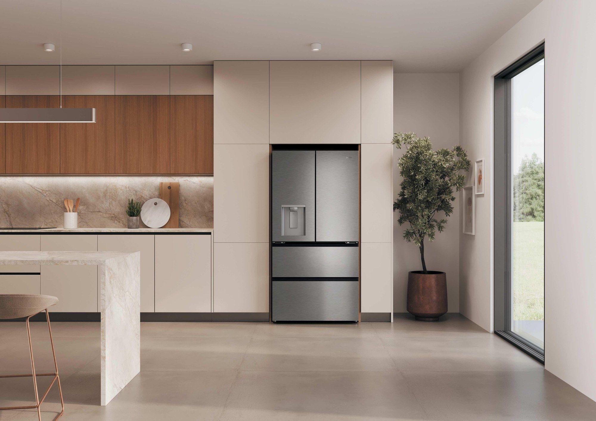 Frigorífico Americano Independente HAIER HFR59F18CWMM (700 L - hOn - 182,5x90,5x73,8 cm - Inox/Platina), miniatura 11