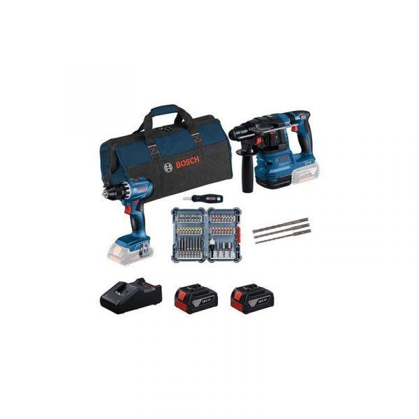Conjunto de Ferramentas a Bateria BOSCH POWERTOOLS 0615V0003D (18 V - Iões de lítio - Azul/Preto)
