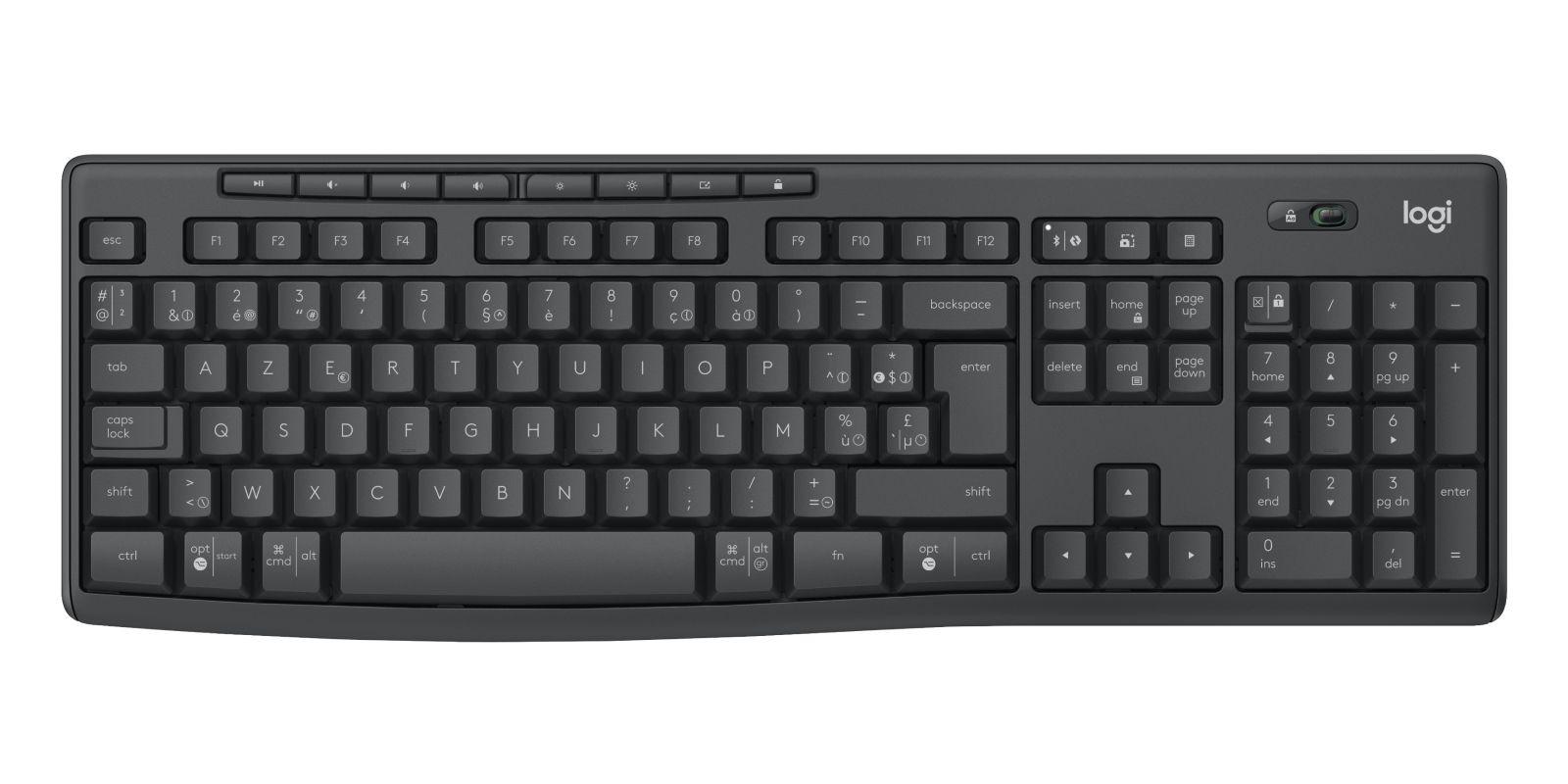 Teclado e Rato LOGITECH MK370 Combo for Business (Belga - Interruptor de membrana - Tamanho completo - Grafite) — miniatura 2