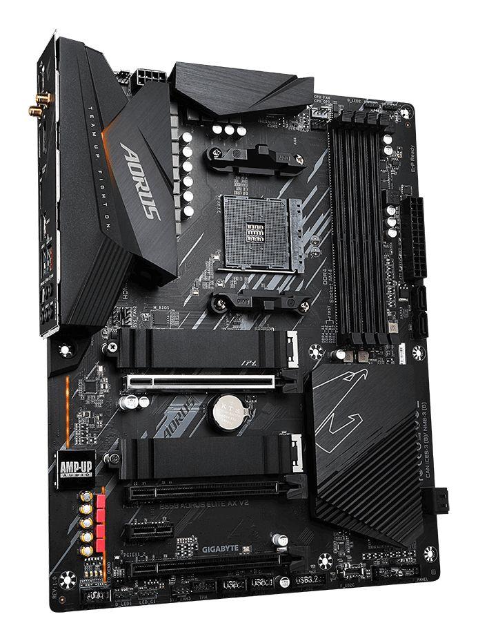 Motherboard GIGABYTE B550 AORUS ELITE AX V2 (AM4 - ATX - Duplo canal - Preto), miniatura 3