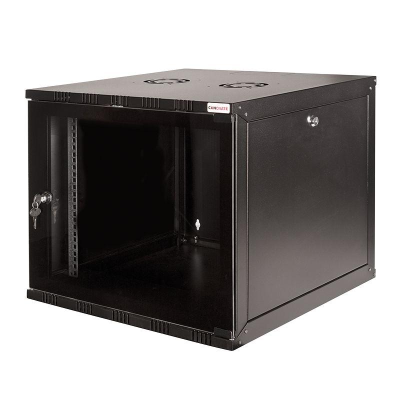 Armário Rack de Parede LOGILINK W12A54B (19" - 12U - Preto)