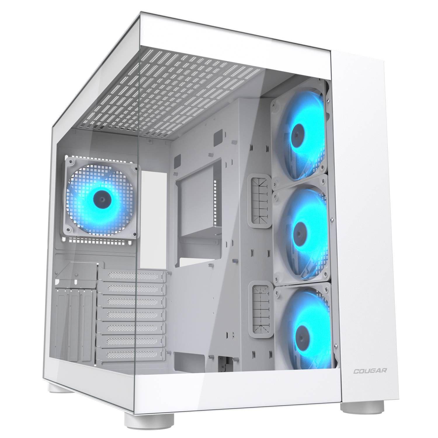 Caixa Mid-Tower COUGAR FV150 ARGB (ATX, Micro ATX, Mini-ITX - Mid-Tower - 180 mm - Branco)