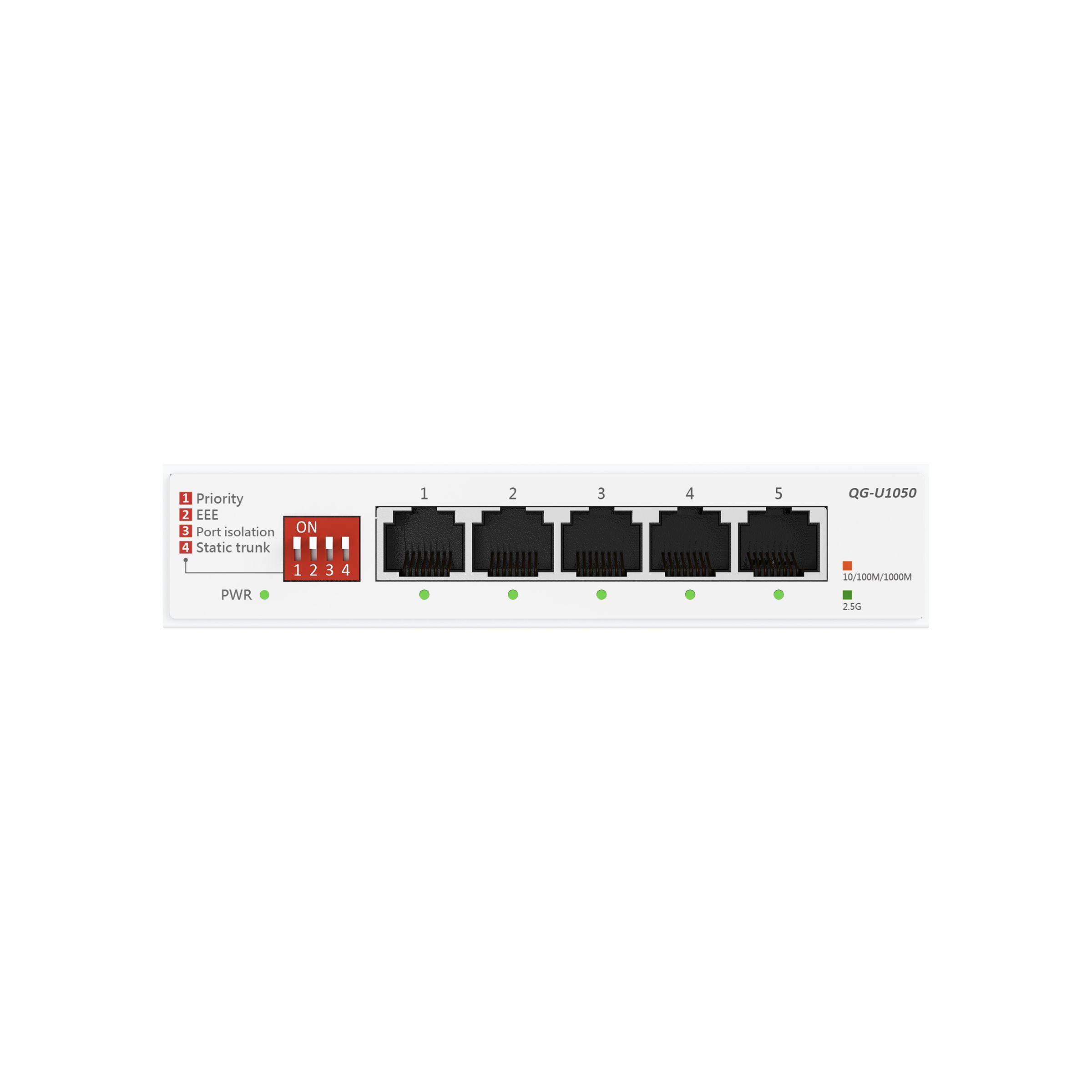 Switch ASUS QG-U1050 (2.5G Ethernet - 8 MB - 5 Portas - Branco), miniatura 4