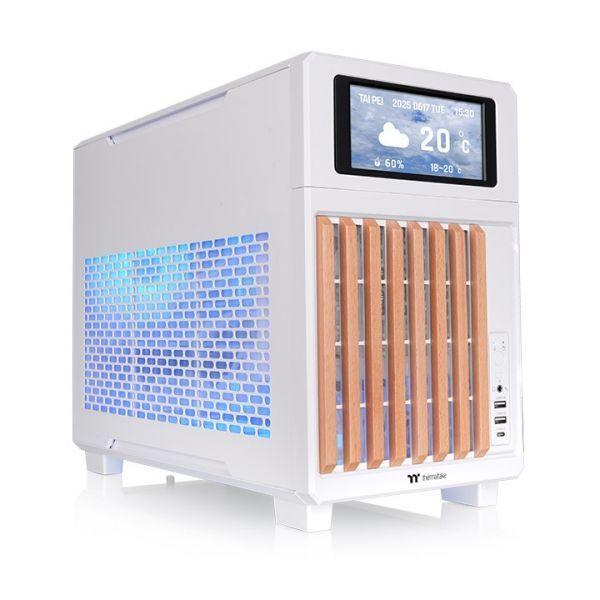 Caixa PC THERMALTAKE TR200 WS Snow (Mini-ITX, Micro-ATX - PS2 / ATX - 2.5" - Branco)
