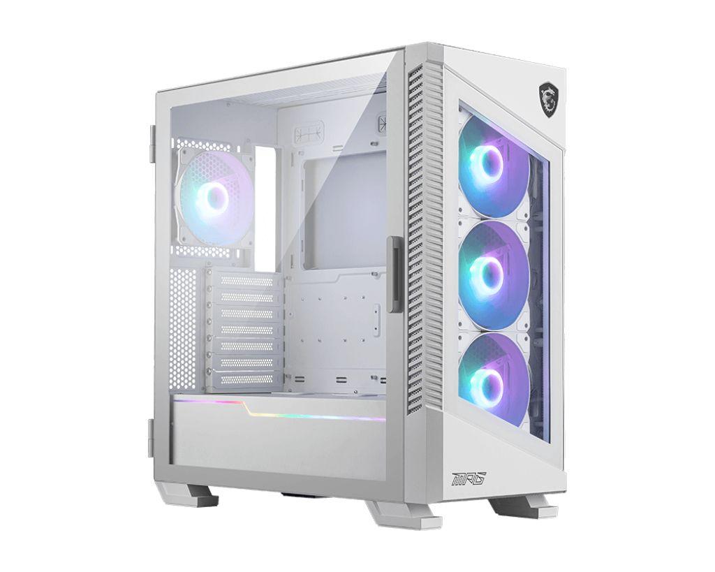 Caixa PC MSI MPG VELOX 100R (Mid Tower - 17,5 cm - 38 cm - Branco)
