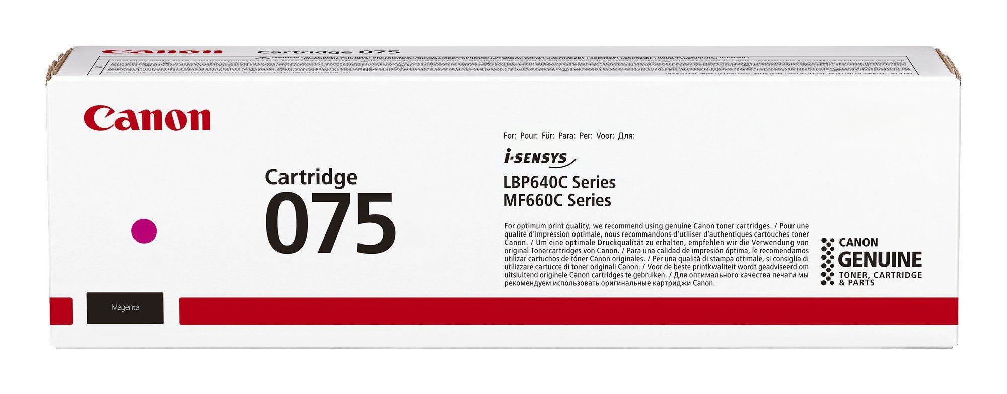 Toner CANON 075 M 6363C002 (1300 páginas - Magenta)